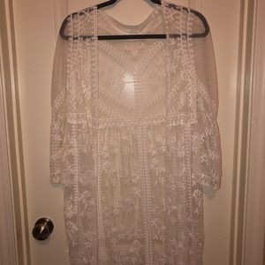 White Lace Cardigan